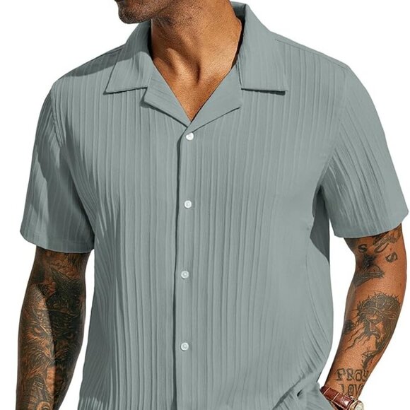 PJ PAUL JONES Men's Casual Button Down Shirt - Picture 2 of 3